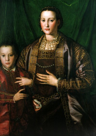 托莱多的埃莉奥诺拉与她的儿子弗朗切斯科 作者 Agnolo Bronzino